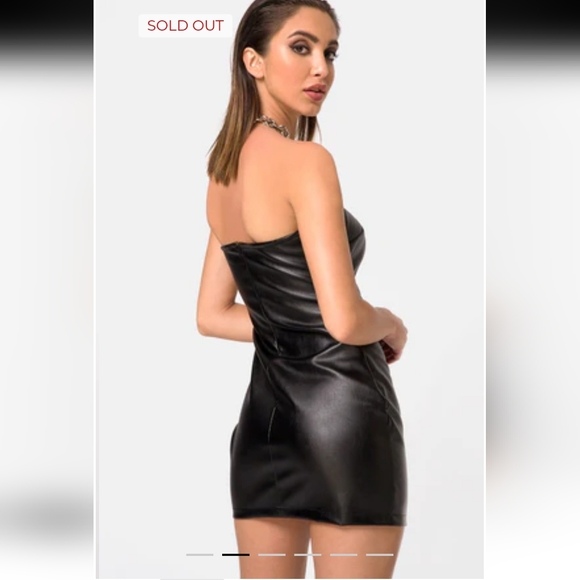 Avec Les Filles PU Leather Dress - Picture 9 of 13